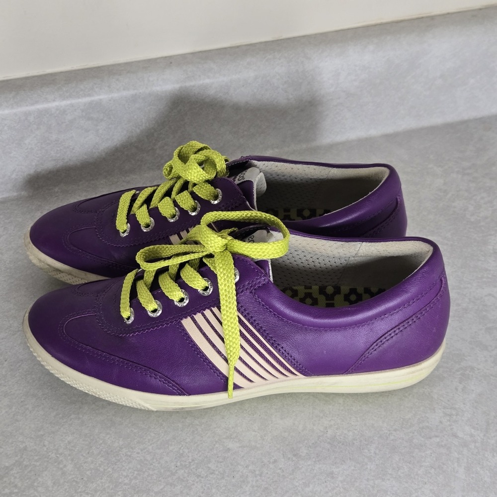 Ecco‎ Womens EU37 6,5/7 US Purple Green Athletic Casual Shoes
